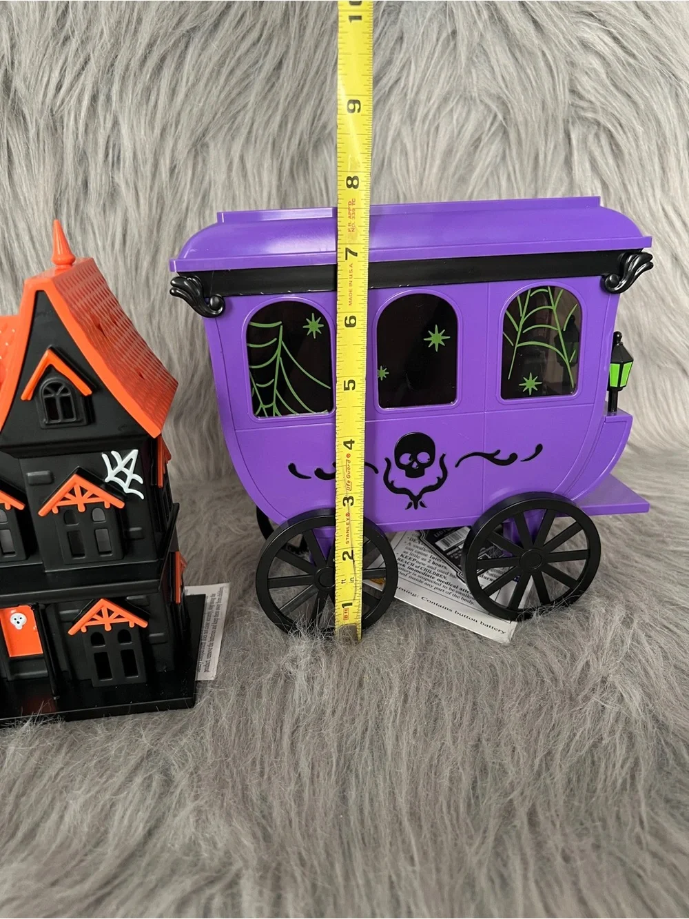Target Halloween Haunted House and Purple Ghost Carriage Toy Set NWT